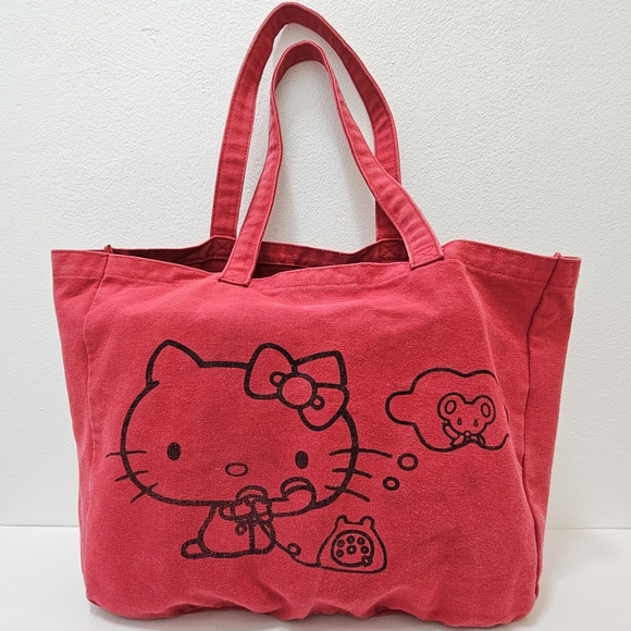 Hello Kitty Red Canvas Tote Bag - Picture 7 of 11